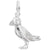 Puffin Bird Charm In Sterling Silver