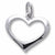 Open Heart charm in Sterling Silver hide-image