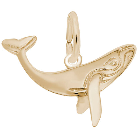 Whale Charm In Yellow Gold