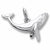 Whale charm in Sterling Silver hide-image