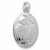 St Francis charm in 14K White Gold hide-image