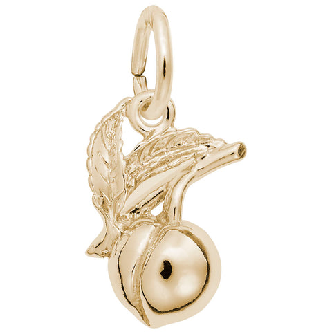 Peach Charm in Yellow Gold Plated