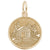 Covered Bridge Charm in Yellow Gold Plated