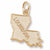 Louisiana charm in Yellow Gold Plated hide-image