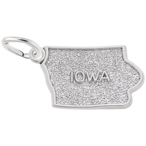 Iowa Charm In Sterling Silver