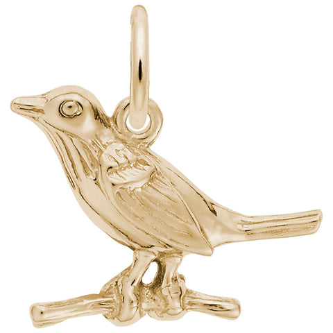 Robin Charm in Yellow Gold Plated