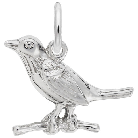 Robin Charm In Sterling Silver