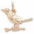 Robin charm in Yellow Gold Plated hide-image