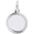 Disc Charm In Sterling Silver