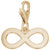 Infinity Charm in Yellow Gold Plated