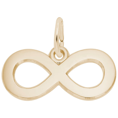 Infinity Charm In Yellow Gold