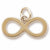 Infinity Charm in 10k Yellow Gold hide-image
