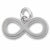 Infinity charm in 14K White Gold hide-image