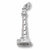 Cape Hatteras Lighthouse, Nc charm in 14K White Gold hide-image