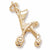Stroller charm in Yellow Gold Plated hide-image