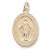 Miraculous Medal Charm in 10k Yellow Gold