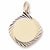 Square Disc charm in Yellow Gold Plated hide-image