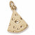 Cheese Slice charm in Yellow Gold Plated hide-image