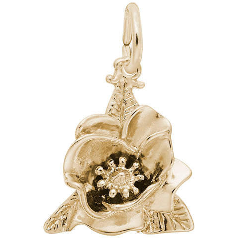 Magnolia Charm in Yellow Gold Plated