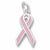 Breast Cancer Ribbon charm in Sterling Silver hide-image