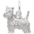 West Highland Terrier Charm In 14K White Gold