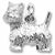 West Highland Terrier charm in Sterling Silver hide-image