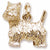 West Highland Terrier charm in Yellow Gold Plated hide-image