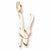 Pruning Shears charm in Yellow Gold Plated hide-image