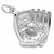 Baseball And Mitt charm in Sterling Silver hide-image
