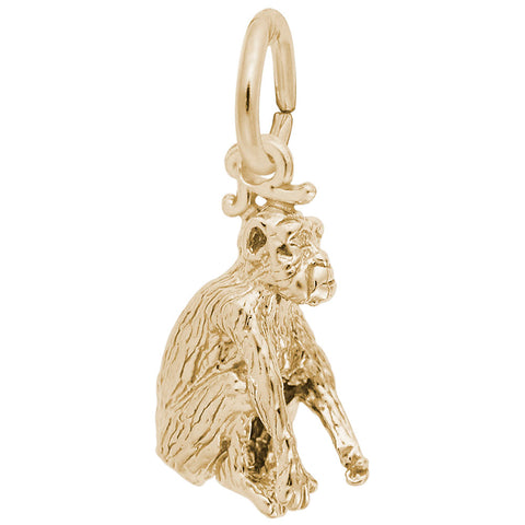 Monkey Charm in Yellow Gold Plated