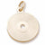 Compact Disc Charm in 10k Yellow Gold hide-image