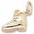 Hiking Boot charm in Yellow Gold Plated hide-image