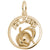 Atlanta Peach Charm in Yellow Gold Plated
