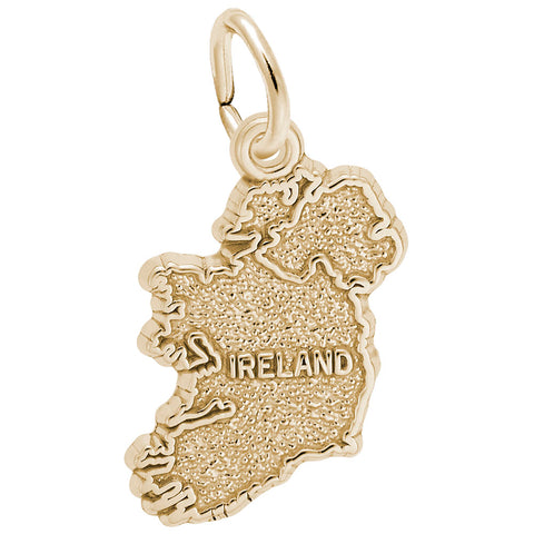 Ireland Charm in Yellow Gold Plated