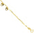 14K Yellow Gold Lite Heart Link Bracelet