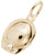Miners Hat Charm in Yellow Gold Plated