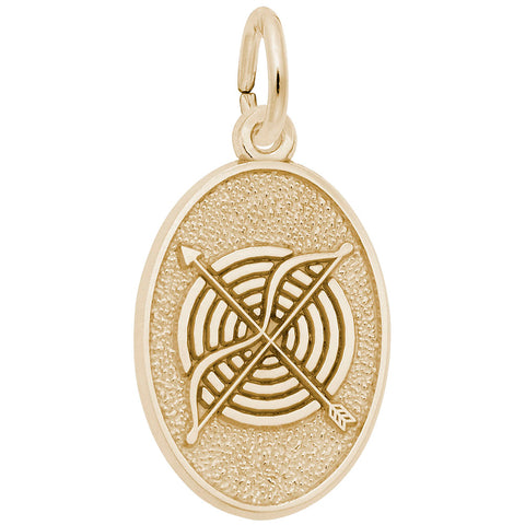 Archery Charm in Yellow Gold Plated