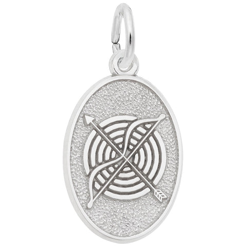 Archery Charm In Sterling Silver
