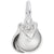 Castanet Charm In Sterling Silver