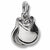 Castanet charm in Sterling Silver hide-image