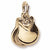 Castanet charm in Yellow Gold Plated hide-image
