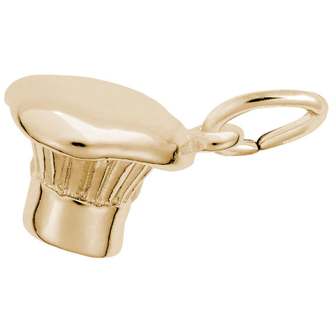 Chef Hat Charm in Yellow Gold Plated