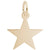 Star Charm In Yellow Gold