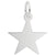 Star Charm In Sterling Silver