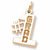 #1 Grad charm in Yellow Gold Plated hide-image
