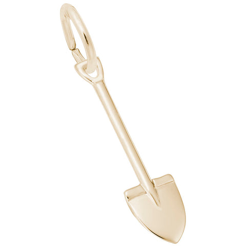 Spade Charm in Yellow Gold Plated