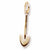 Spade charm in Yellow Gold Plated hide-image