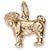 Pug charm in Yellow Gold Plated hide-image