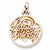 Happy Birthday charm in Yellow Gold Plated hide-image
