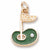 Augusta, Ga. Golf Green charm in Yellow Gold Plated hide-image